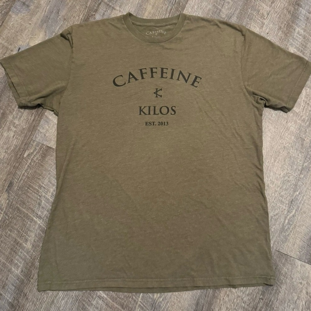 Caffeine & Kilos Green Men's T-Shirt